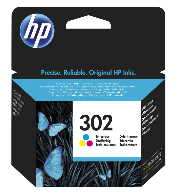 HP 302 Couleur Cartouche d'encre d'origine HP 302 Couleur Cartouche d'encre d'origine