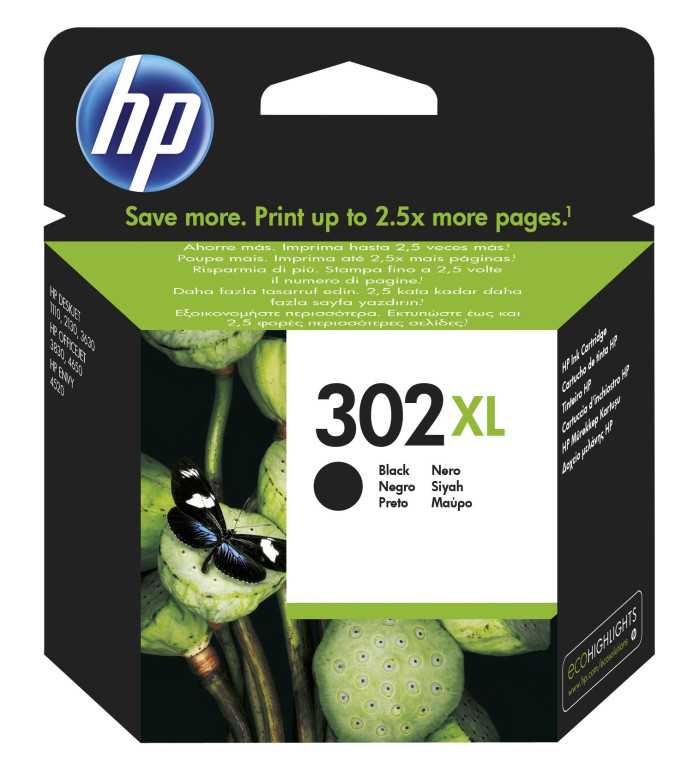 HP 302XL Noir Cartouche d'encre d'origine