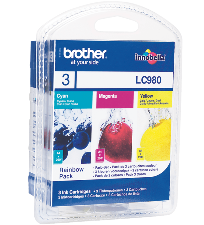 Brother LC980 couleur Multipack Cartouches d'encre d'origine