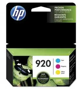 HP 920 Couleur Pack de 3 cartouches d'encre d'origine