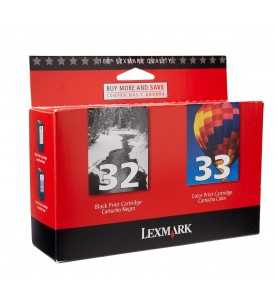 Lexmark 32/33 Noir couleur Pack de 2 cartouches d'encre d'origine