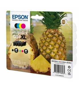 Epson 604XL Ananas Noir couleur Pack de 4 Cartouches d'encre d'origine