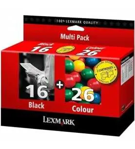 Lexmark 16/26 Noir couleur Pack de 2 Cartouches d'encre d'origine