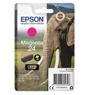Epson 24 Magenta Éléphant Cartouche d'encre d'origine