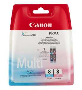 Canon CLI-8 PC/PM Couleur Pack de 2 cartouches d'encre d'origine