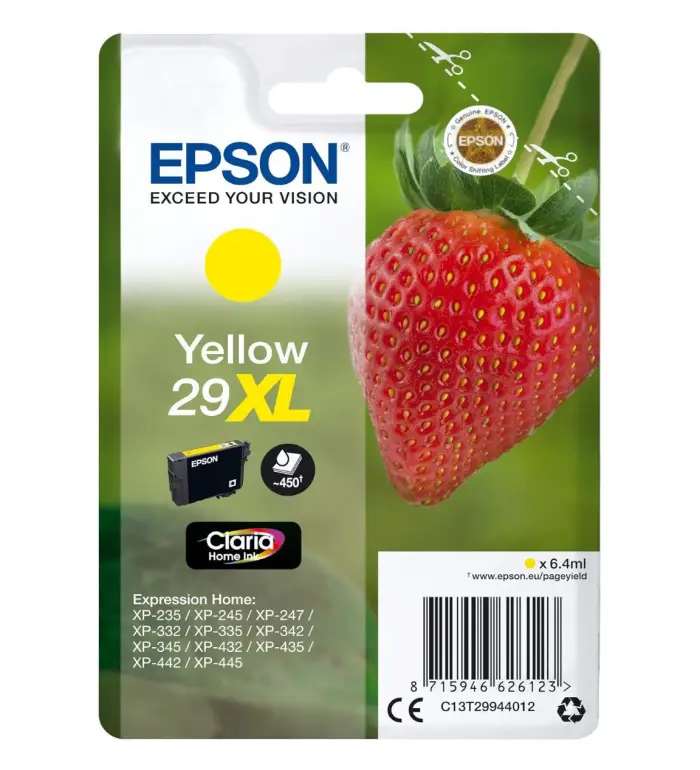 Epson 29XL jaune Cartouche d'encre d'origine