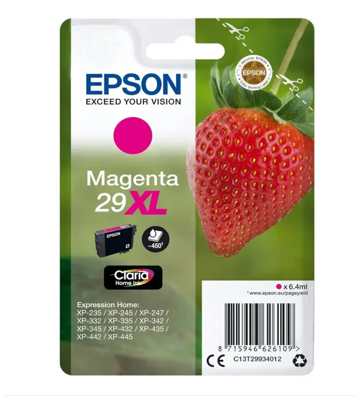 Epson 29XL Fraise Magenta Cartouche d'encre d'origine