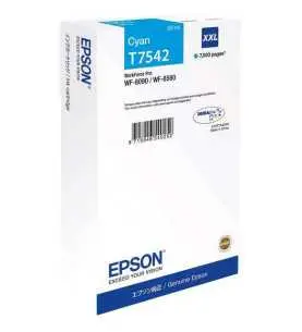 Epson T7542 XXL Cyan Cartouche d'encre d'origine