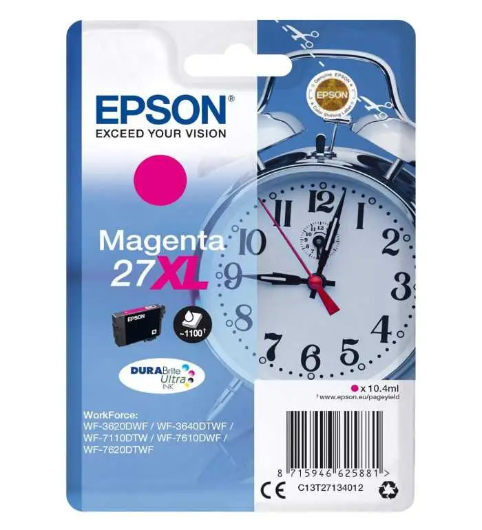 Epson 27XL magenta Réveil - Cartouche d'encre d'origine