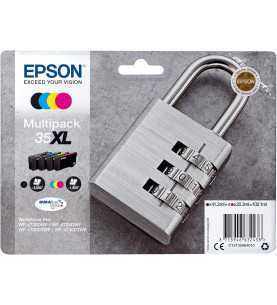 Epson 35XL Noir couleur Cadenas Multipack de 4 Cartouches d'encre d'origine