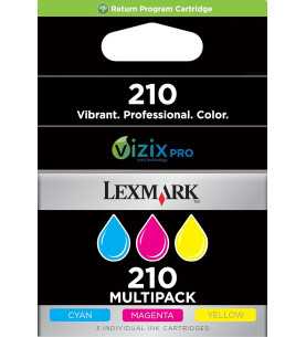 Lexmark 210 Couleur Pack de 3 Cartouches d'encre d'origine