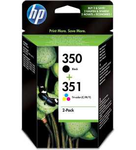 HP 350/351 Noir couleur Pack de 2 Cartouches d'encre d'origine
