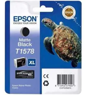 Epson T1578 Noir mat Tortue Cartouche d'encre d'origine