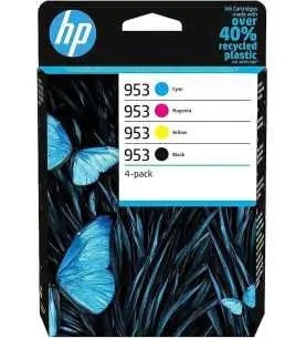 HP 953 Noir couleur Pack de 4 Cartouches d'encre d'origine