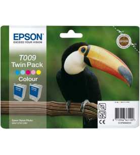 Epson T009 Couleur Twin Toucan pack de 2 cartouches d'encre d'origine