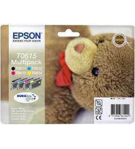 Epson T0615 Noir couleur Ourson Multipack d'origine