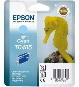 Epson T0485 Cyan clair Hippocampe Cartouche d'encre d'origine