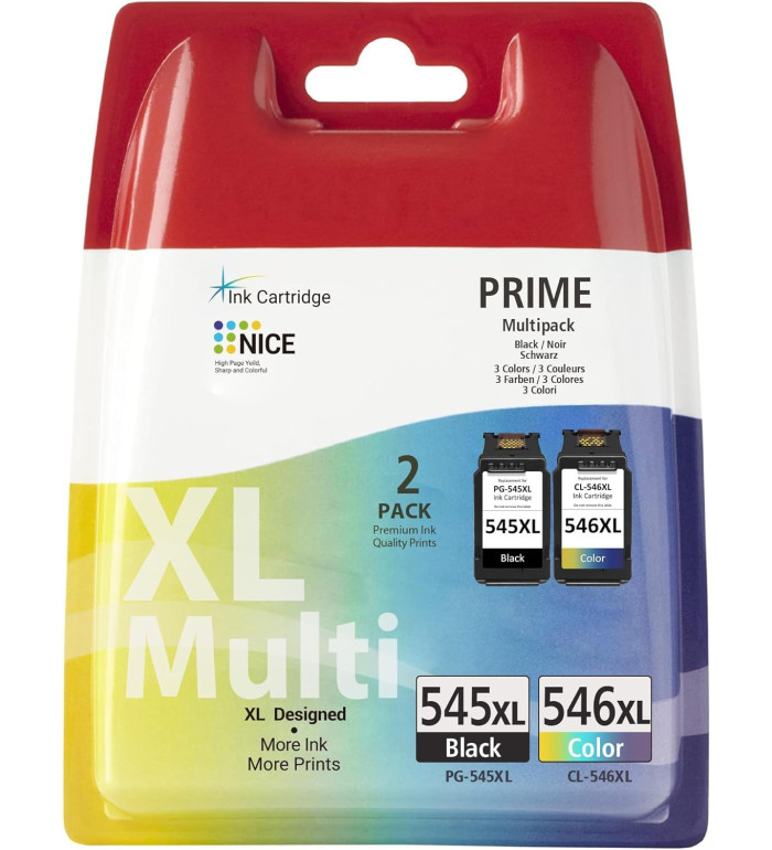 Canon PG-545XL/CL-546XL Noir couleur Pack de 2 Cartouches d'encre d'origine Canon PG-545XL/CL-546XL Noir couleur Pack de 2 Cartouches d'encre d'origine