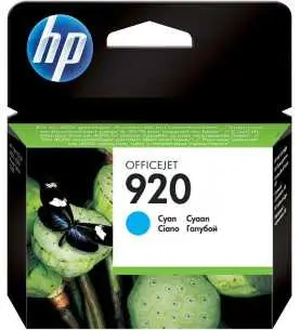 HP 920 Cyan Cartouche d'encre d'origine