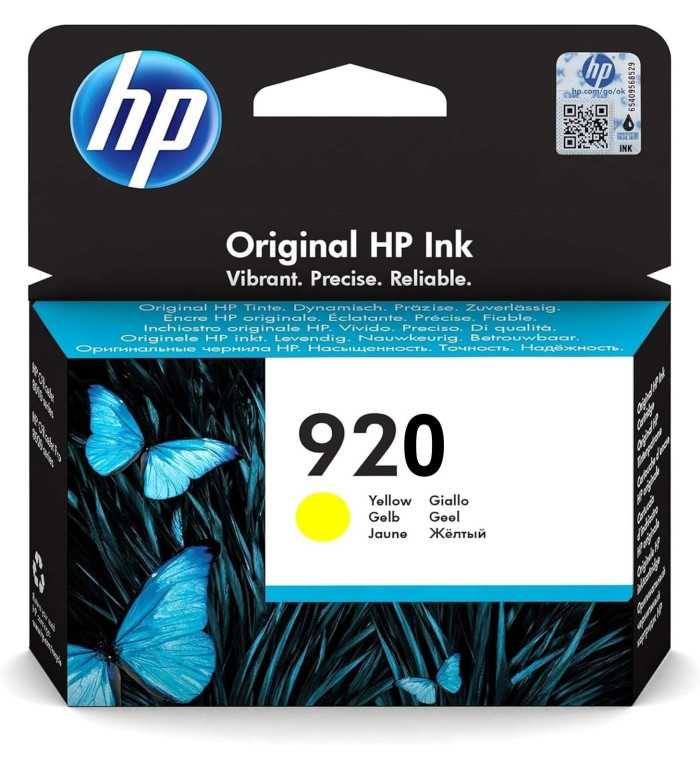 HP 920 Jaune Cartouche d'encre d'origine