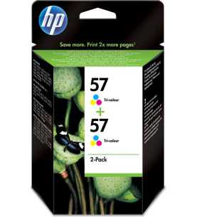 HP 57 Couleur Pack de 2 Cartouches d'encre d'origine