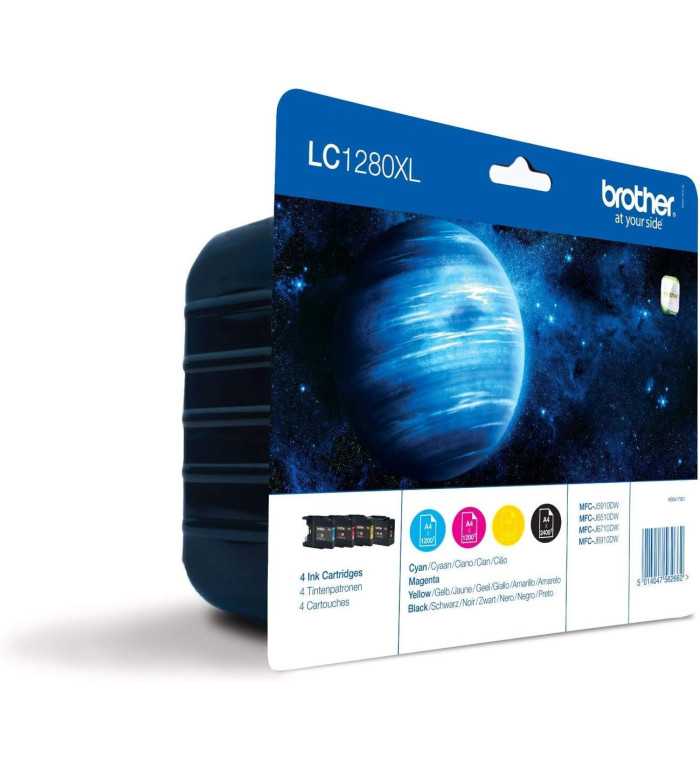 Brother LC1280XL Noir couleur Pack de Cartouches d'encre d'origine Brother LC1280XL Noir couleur Pack de Cartouches d'encre d'origine