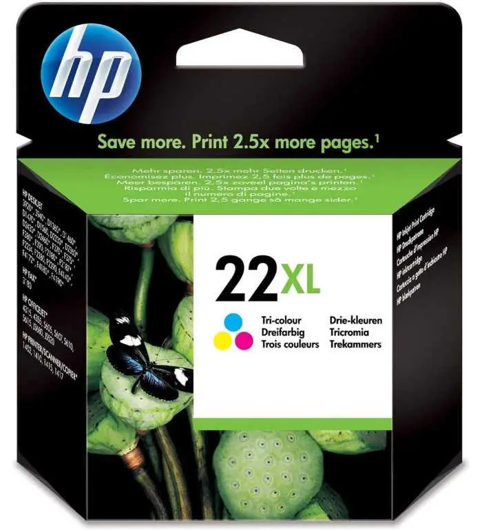 HP 22XL Couleur Cartouche d'encre d'origine HP 22XL Couleur Cartouche d'encre d'origine