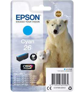 Epson 26 Cyan Ours Polaire Cartouche d'encre d'origine