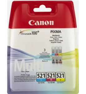 Canon CLI-521 Couleur Pack de 3 Cartouches d'encre d'origine