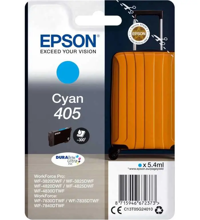 Epson 405 Cyan Valise Cartouche d'encre d'origine