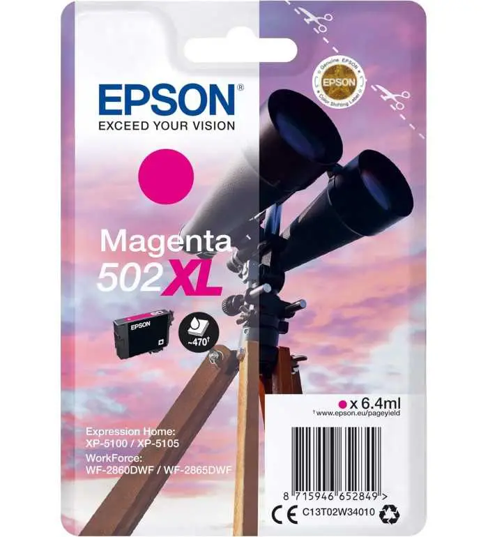 Epson 502XL Magenta Jumelles Cartouche d'encre d'origine