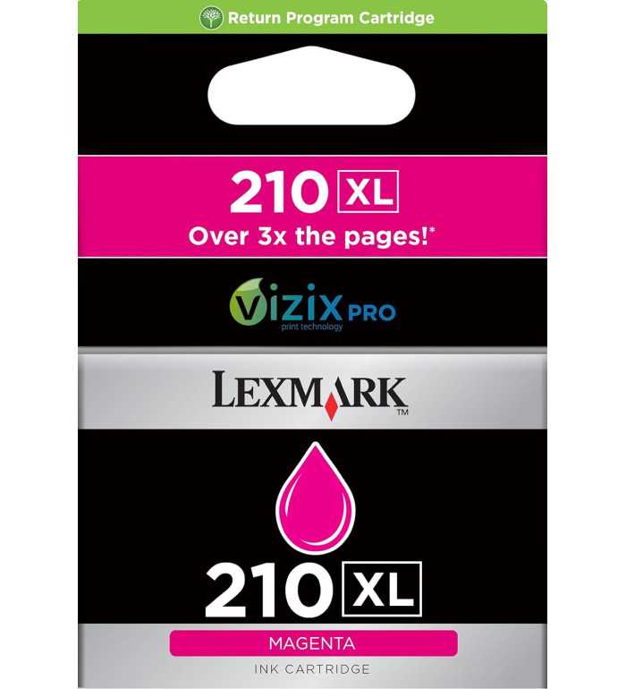 Lexmark 210XL Magenta Cartouche d'encre d'origine Lexmark 210XL Magenta Cartouche d'encre d'origine