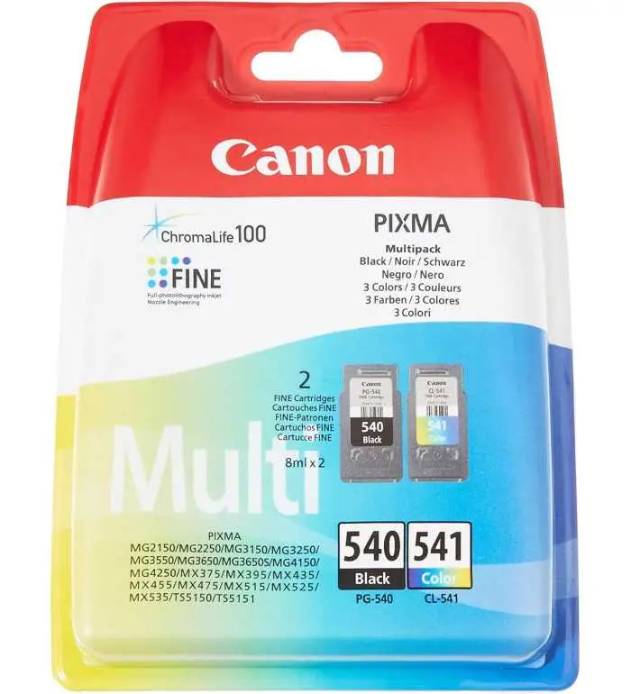 Canon PG-540/CL-541 Noir couleur Pack de 2 Cartouches d'encre d'origine