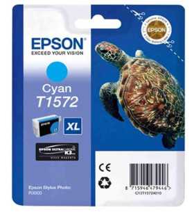 Epson T1572 Cyan Tortue Cartouche d'encre d'origine