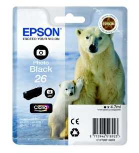 Epson 26 Noir Ours Polaire Cartouche d'encre d'origine