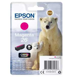 Epson 26 Magenta Ours Polaire d'origine – Cartouche Epson C13T26134012