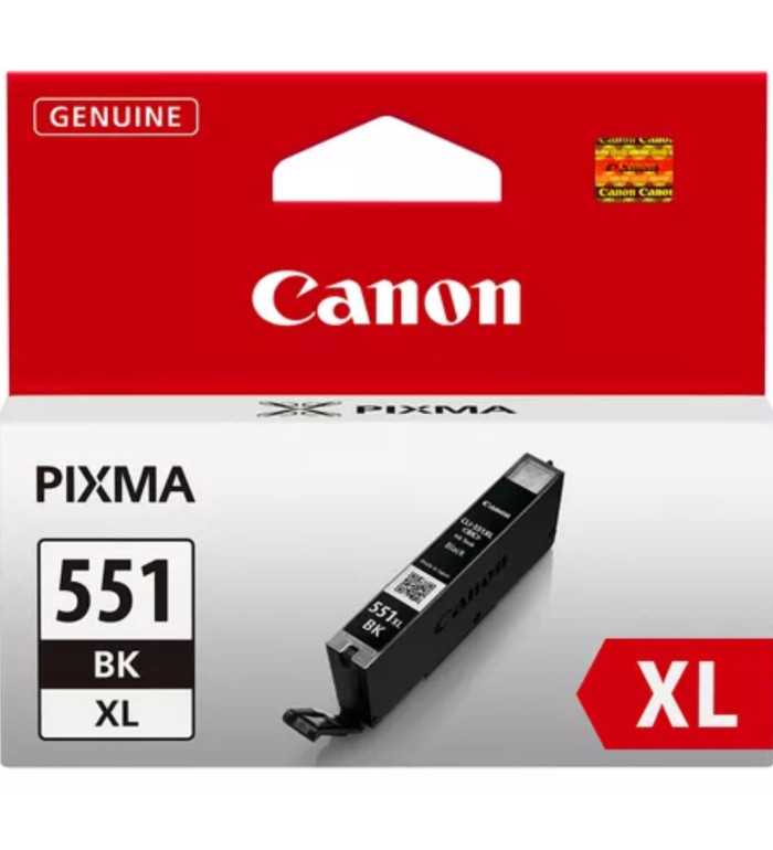 Canon CLI-551BK XL Noir Cartouche d'encre d'origine Canon CLI-551BK XL Noir Cartouche d'encre d'origine