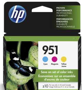 HP 951 Couleur Pack de 3 cartouches d'encre d'origine