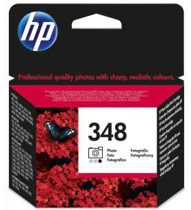 HP 348 Photo cyan clair, magenta clair, noir Cartouche d'encre d'origine