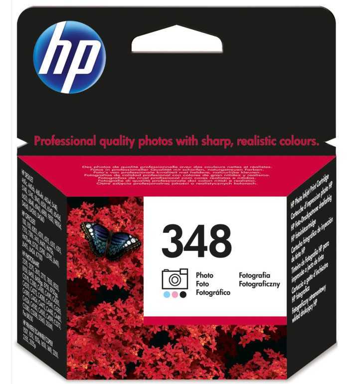 HP 348 Photo cyan clair, magenta clair, noir Cartouche d'encre d'origine