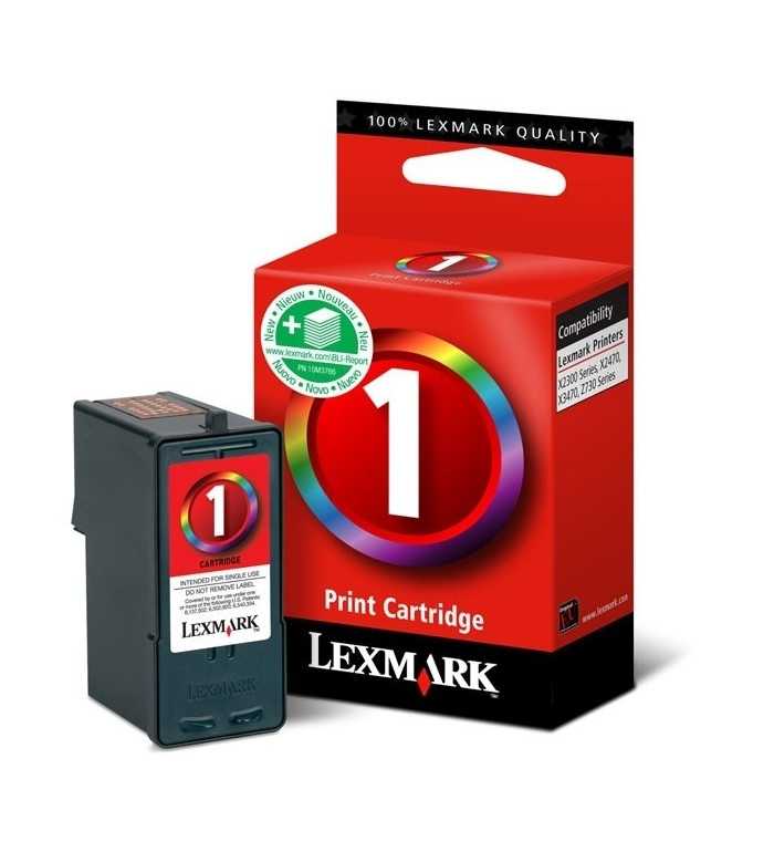Lexmark N°1 Couleur Cartouche d'encre d'origine Lexmark N°1 Couleur Cartouche d'encre d'origine