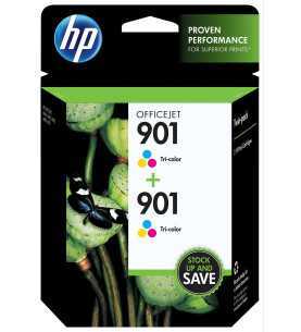 HP 901 Couleur Pack de 2 cartouches d'encre d'origine