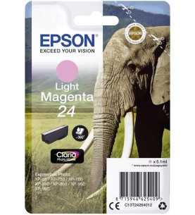Epson 24 Magenta clair Éléphant Cartouche d'encre d'origine
