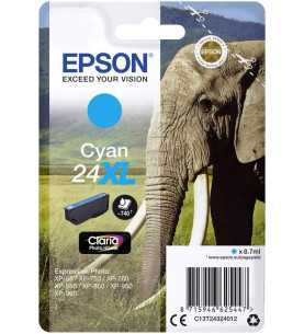 Epson 24XL Cyan Éléphant Cartouche d'encre d'origine