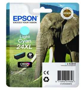 Epson 24XL Cyan clair Éléphant Cartouche d'encre d'origine