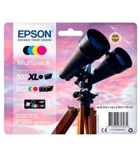 Epson 502XL Noir couleur Jumelles Multipack de 4 Cartouches d'encre d'origine