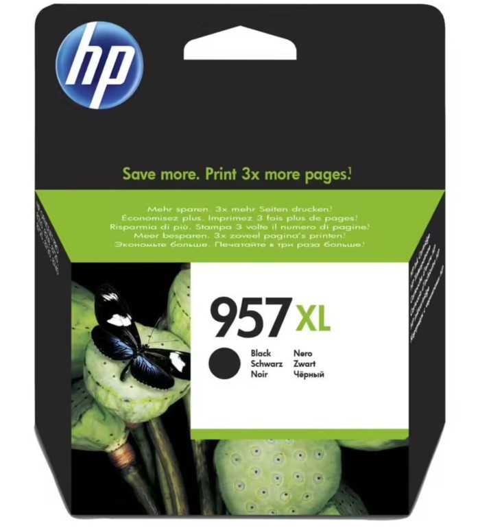 HP 957XL Noir Cartouche d'encre d'origine HP 957XL Noir Cartouche d'encre d'origine