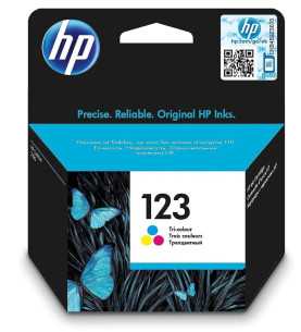 HP 123 Couleur Cartouche d'encre d'origine - F6V16AE
