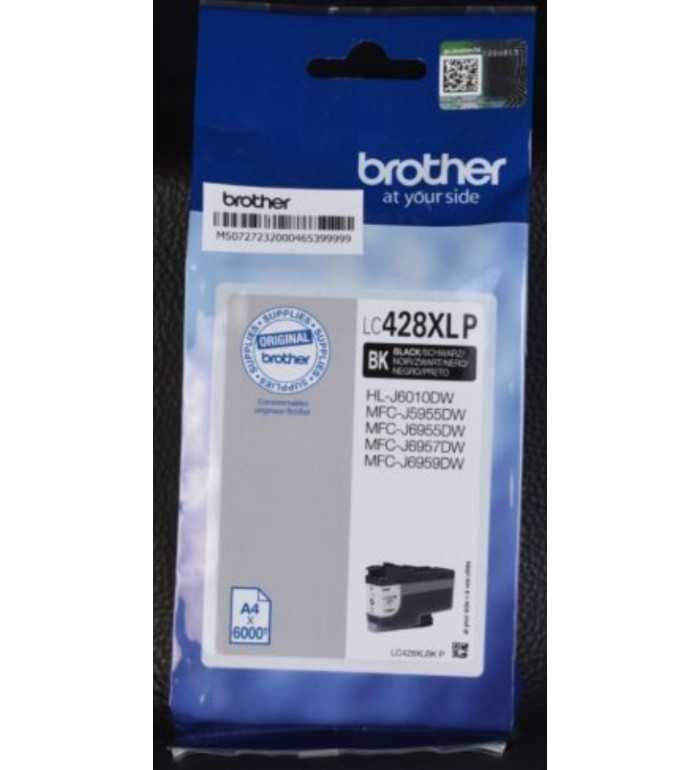 Brother LC428XLP BK Noir cartouche d'encre d'origine Brother LC428XLP BK Noir cartouche d'encre d'origine