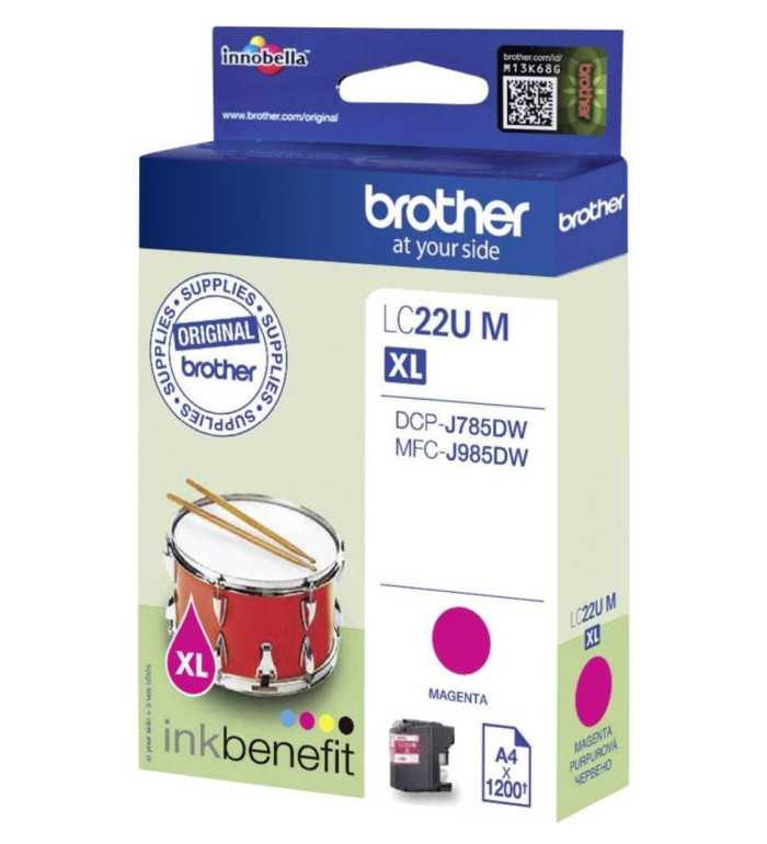 Brother LC22UM XL Magenta Cartouche d'encre d'origine Brother LC22UM XL Magenta Cartouche d'encre d'origine